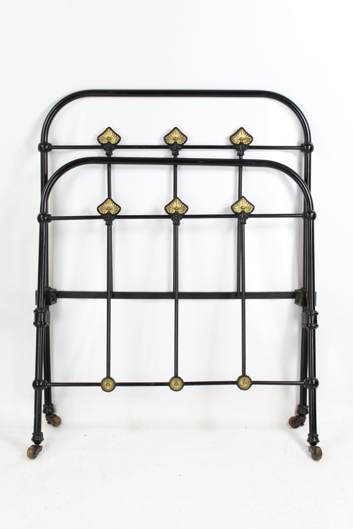 Victorian Iron and Brass Single Bed